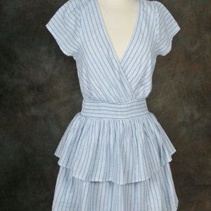 American Eagle Outfitters, Dress, Two Tier Ruffle with Stripes, Size S